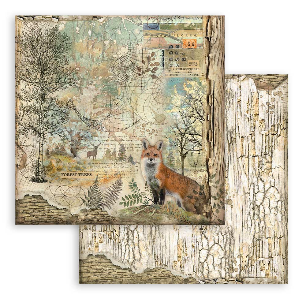 Stamperia – Blocco scrapbooking 30,5 × 30,5 cm – 10 fogli fronte-retro - Forest - immagine 6