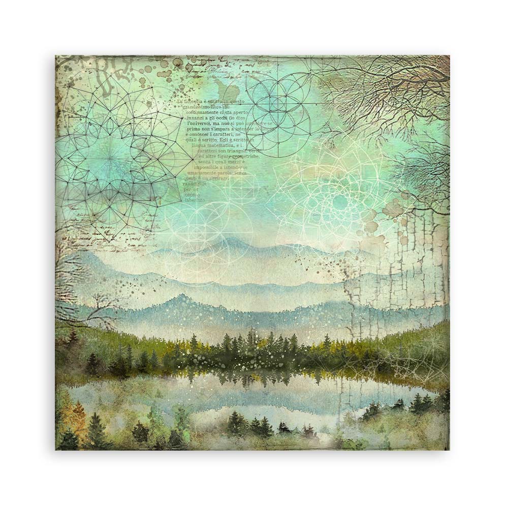Stamperia – Blocco scrapbooking 30,5 × 30,5 cm – 10 fogli fronte-retro - Forest - immagine 11