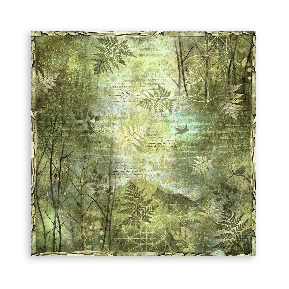 Stamperia – Blocco scrapbooking 30,5 × 30,5 cm – 10 fogli fronte-retro - Forest - immagine 20