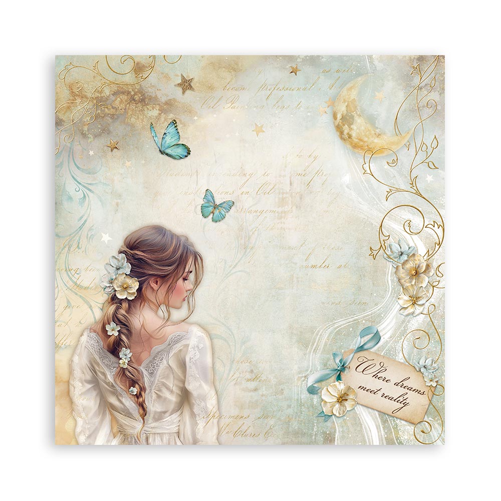 Stamperia – Blocco scrapbooking 30,5 × 30,5 cm – 22 fogli stampati su un lato - Masquerade - immagine 5