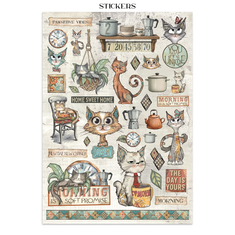 Stamperia – Junk Journal – adesivi, ritagli e sfondi - Furry Friends - immagine 9