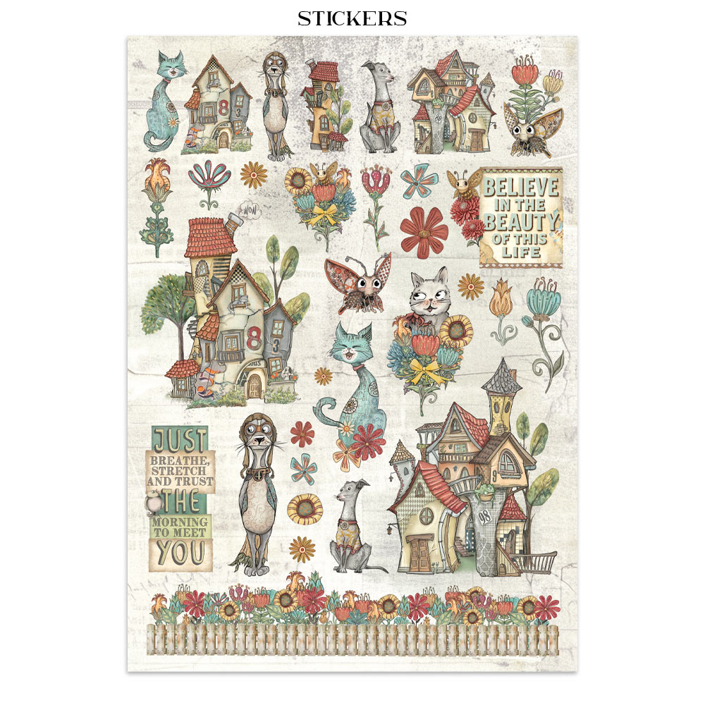 Stamperia – Junk Journal – adesivi, ritagli e sfondi - Furry Friends - immagine 19