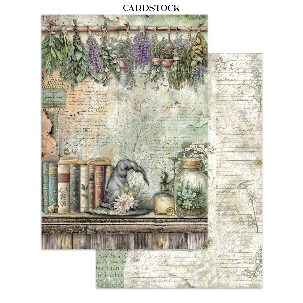Stamperia – Junk Journal – adesivi, ritagli e sfondi - Herbarium Silvae - immagine 13