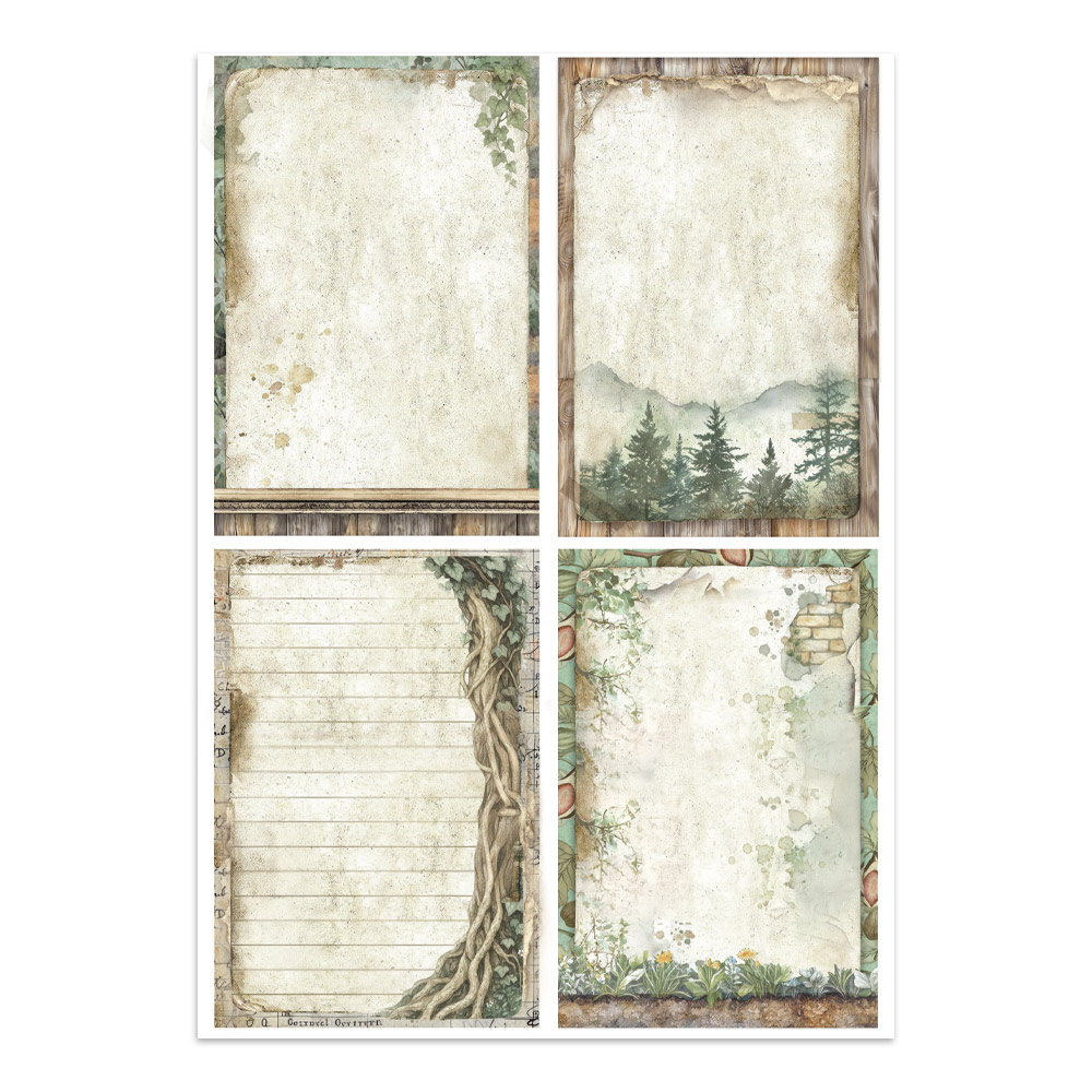 Stamperia – Junk Journal – adesivi, ritagli e sfondi - Herbarium Silvae - immagine 30