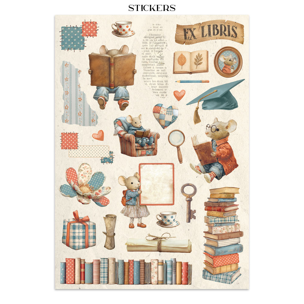 Stamperia – Junk Journal – adesivi, ritagli e sfondi - Family - immagine 10