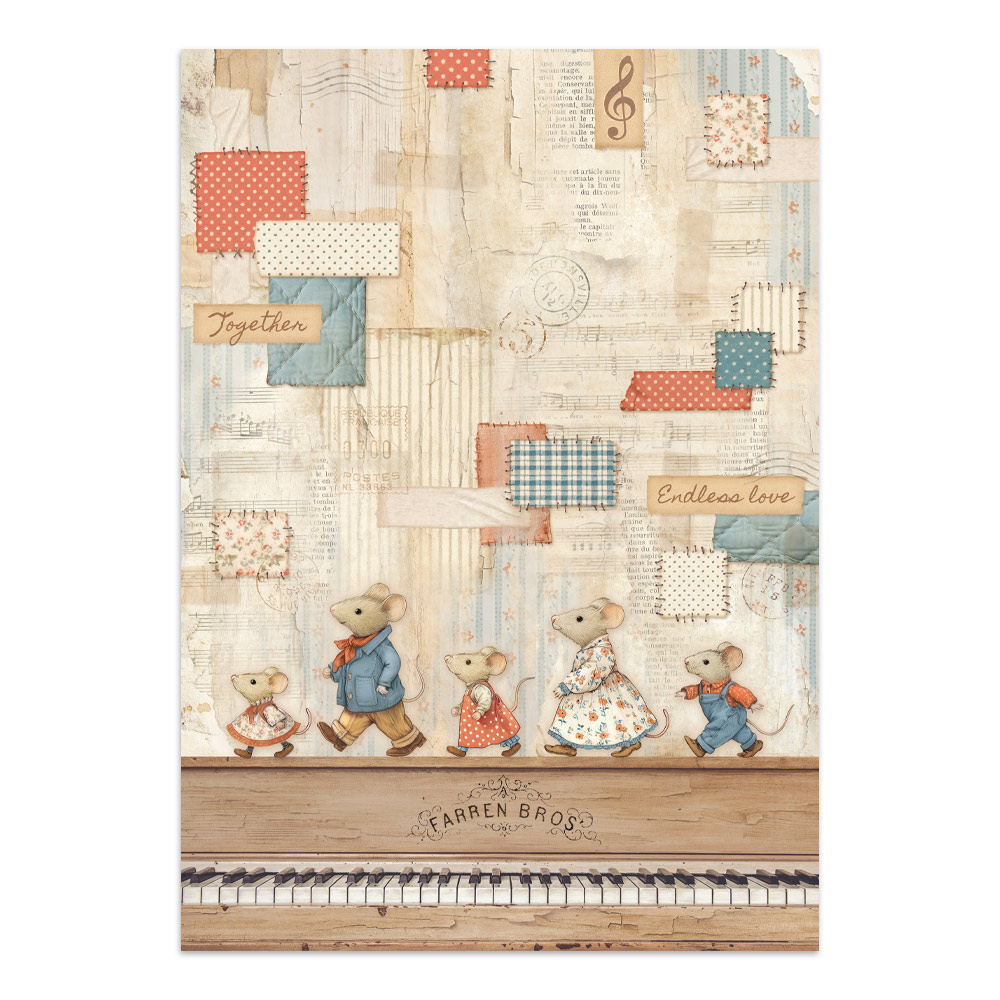 Stamperia – Junk Journal – adesivi, ritagli e sfondi - Family - immagine 22