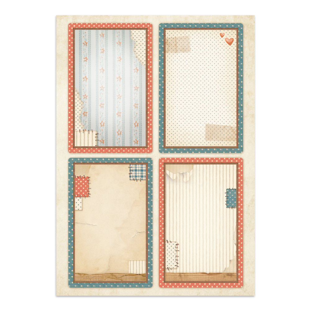 Stamperia – Junk Journal – adesivi, ritagli e sfondi - Family - immagine 33