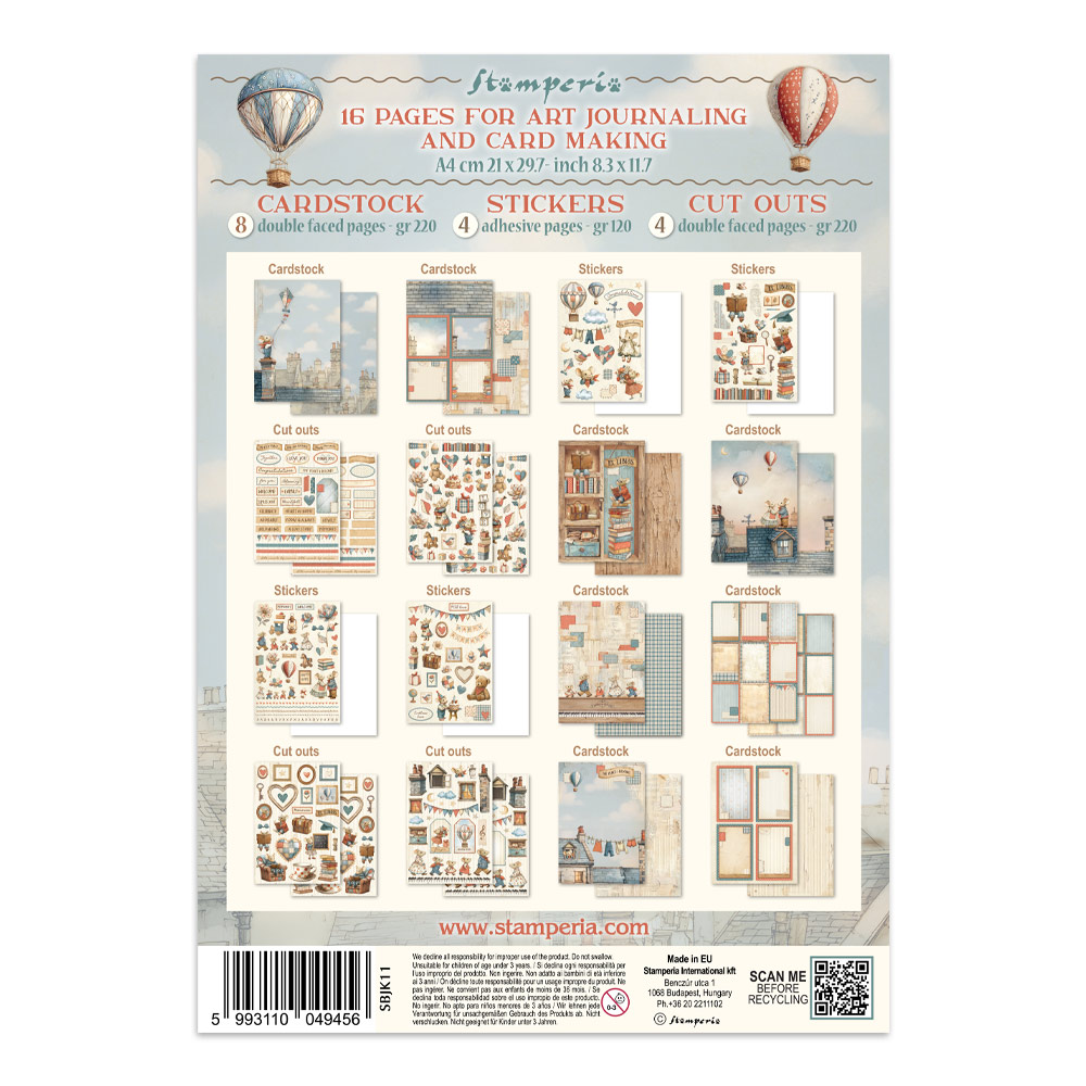 Stamperia – Junk Journal – adesivi, ritagli e sfondi - Family - immagine 36