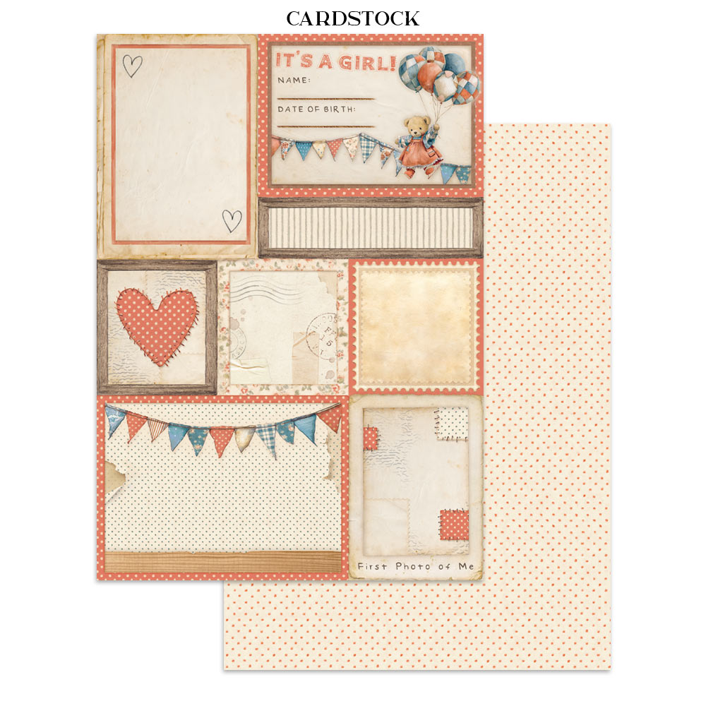 Stamperia – Junk Journal – adesivi, ritagli e sfondi - Baby - immagine 3