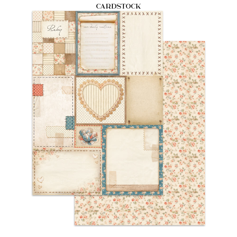 Stamperia – Junk Journal – adesivi, ritagli e sfondi - Baby - immagine 21