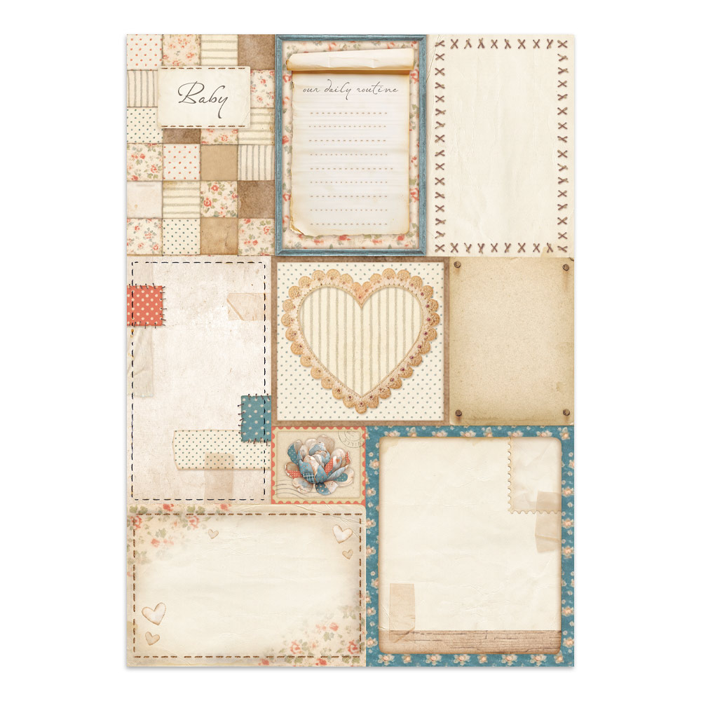 Stamperia – Junk Journal – adesivi, ritagli e sfondi - Baby - immagine 22