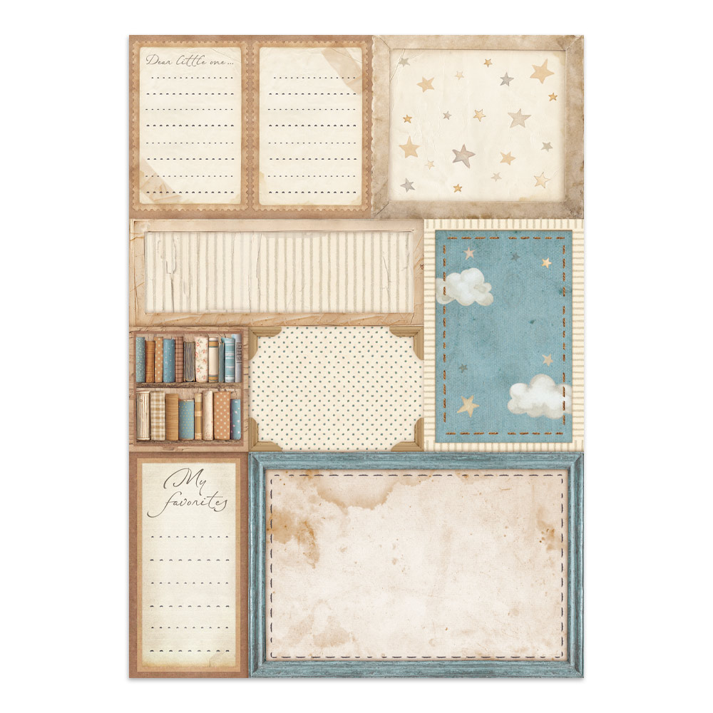 Stamperia – Junk Journal – adesivi, ritagli e sfondi - Baby - immagine 25