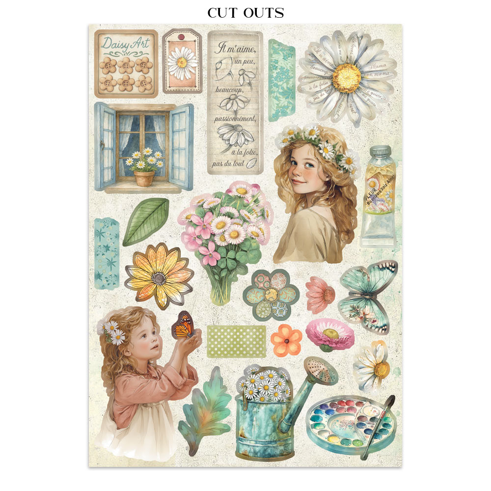 Stamperia – Junk Journal – adesivi, ritagli e sfondi - Daisy Art - immagine 27