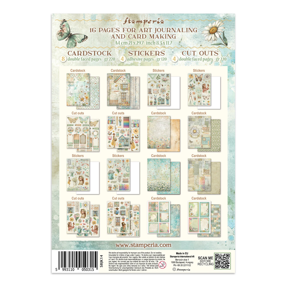 Stamperia – Junk Journal – adesivi, ritagli e sfondi - Daisy Art - immagine 36