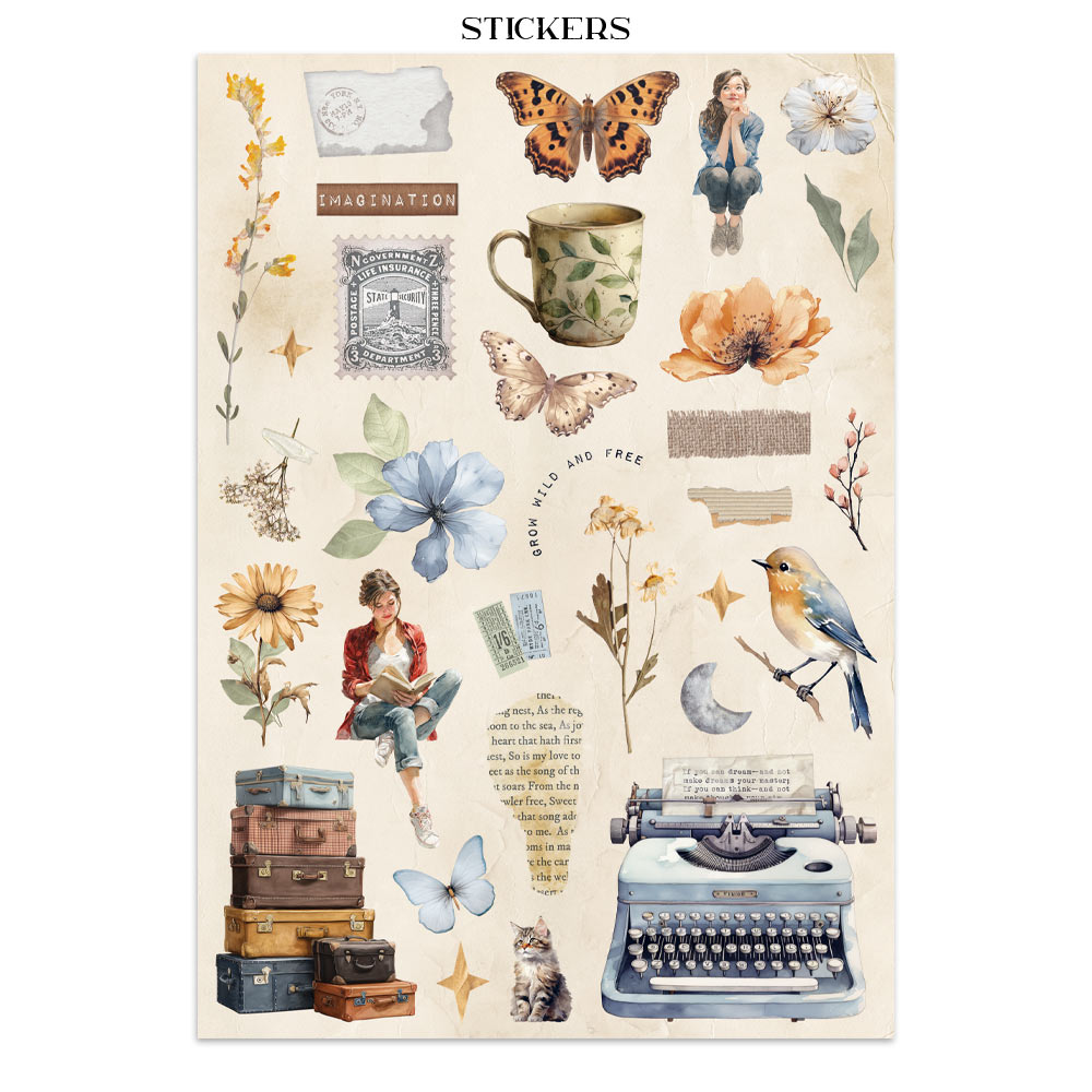 Stamperia – Junk Journal – adesivi, ritagli e sfondi - Secret Diary - immagine 9