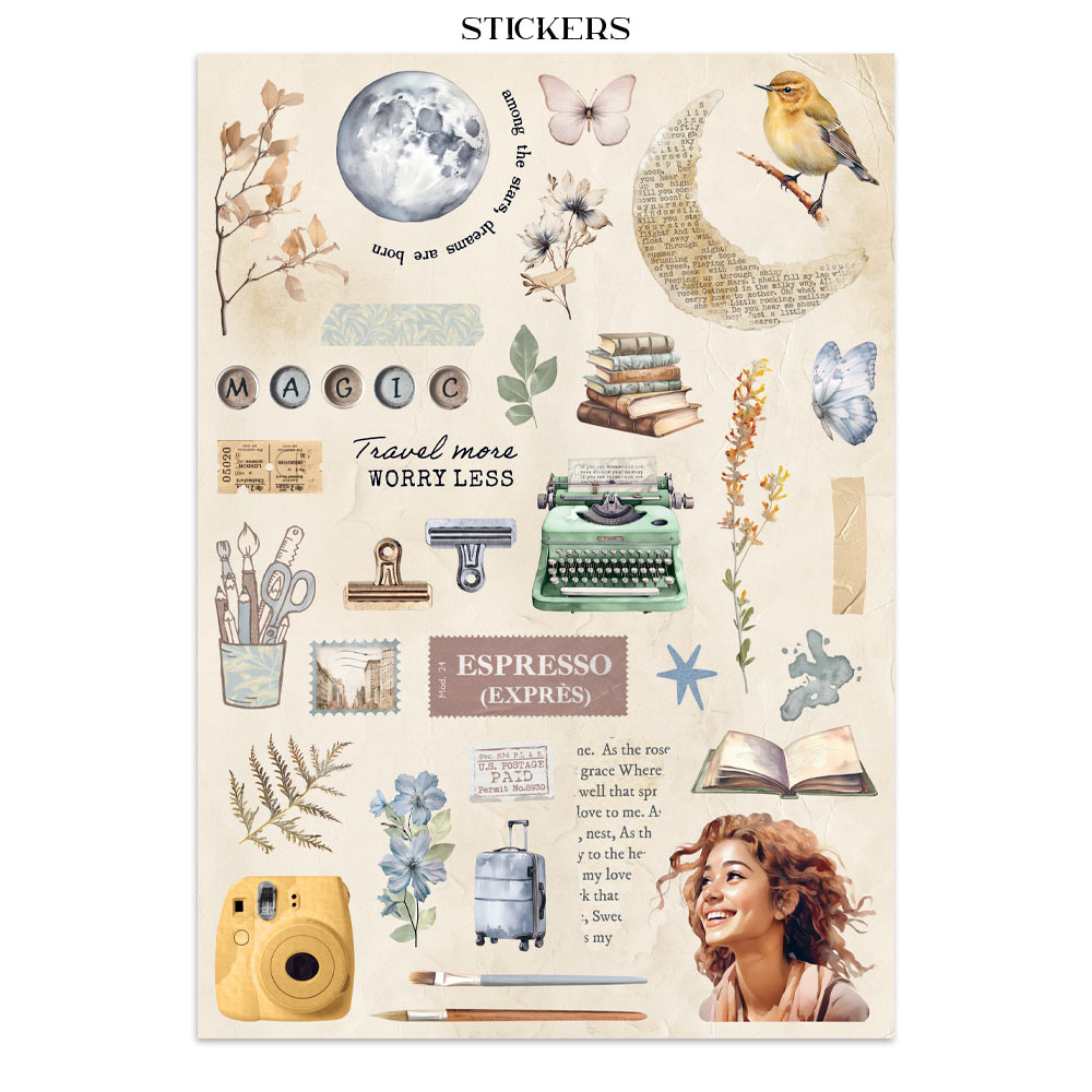 Stamperia – Junk Journal – adesivi, ritagli e sfondi - Secret Diary - immagine 10