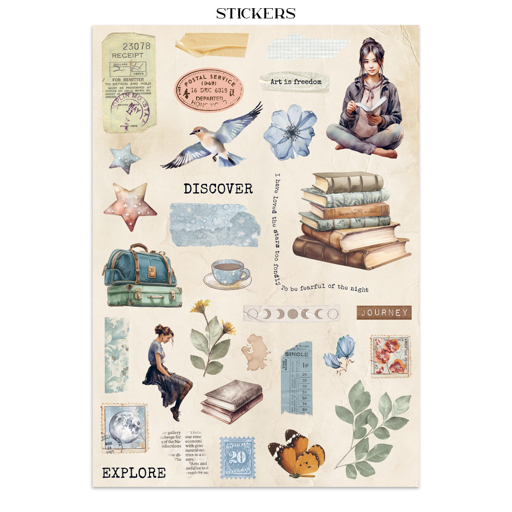 Stamperia – Junk Journal – adesivi, ritagli e sfondi - Secret Diary - immagine 19