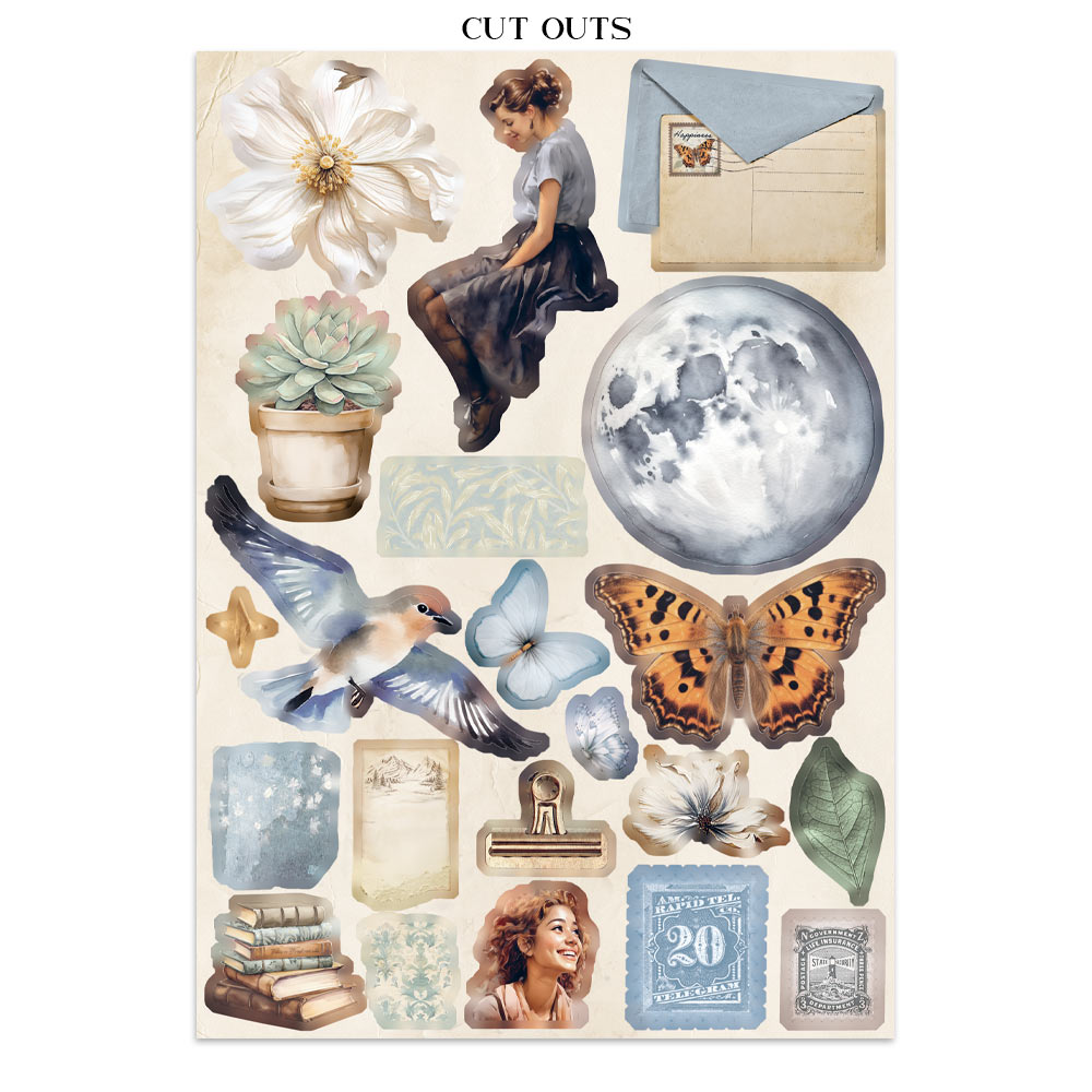 Stamperia – Junk Journal – adesivi, ritagli e sfondi - Secret Diary - immagine 28