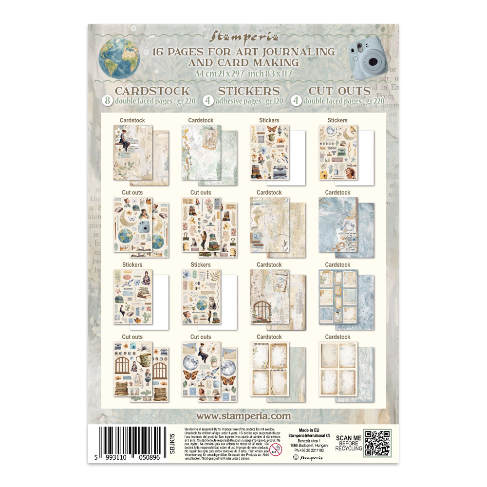 Stamperia – Junk Journal – adesivi, ritagli e sfondi - Secret Diary - immagine 36