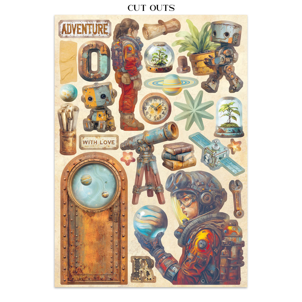 Stamperia – Junk Journal – adesivi, ritagli e sfondi - A new Beginning - immagine 26