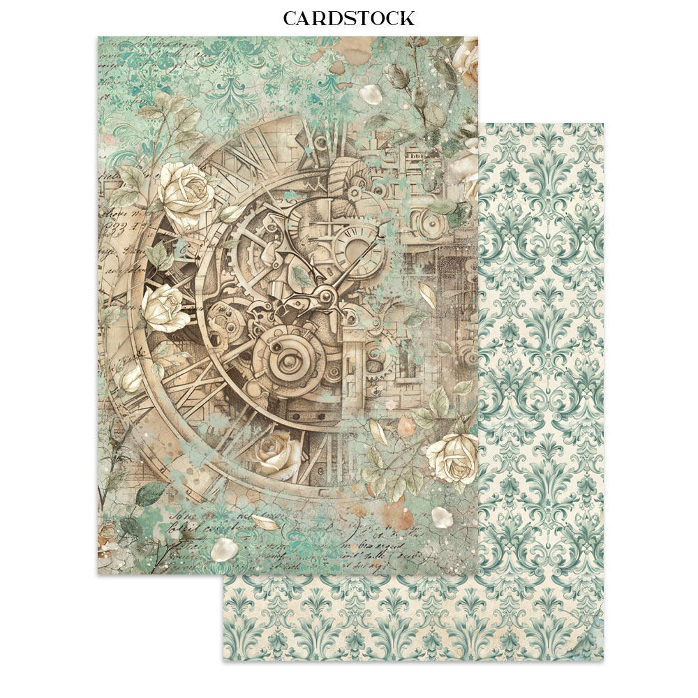 Stamperia – Junk Journal – adesivi, ritagli e sfondi - Gardens of Time - immagine 3
