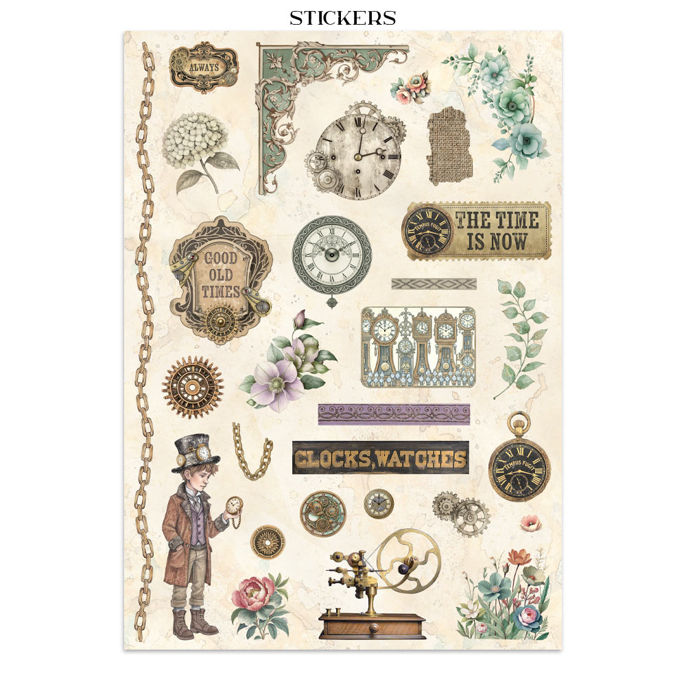 Stamperia – Junk Journal – adesivi, ritagli e sfondi - Gardens of Time - immagine 9
