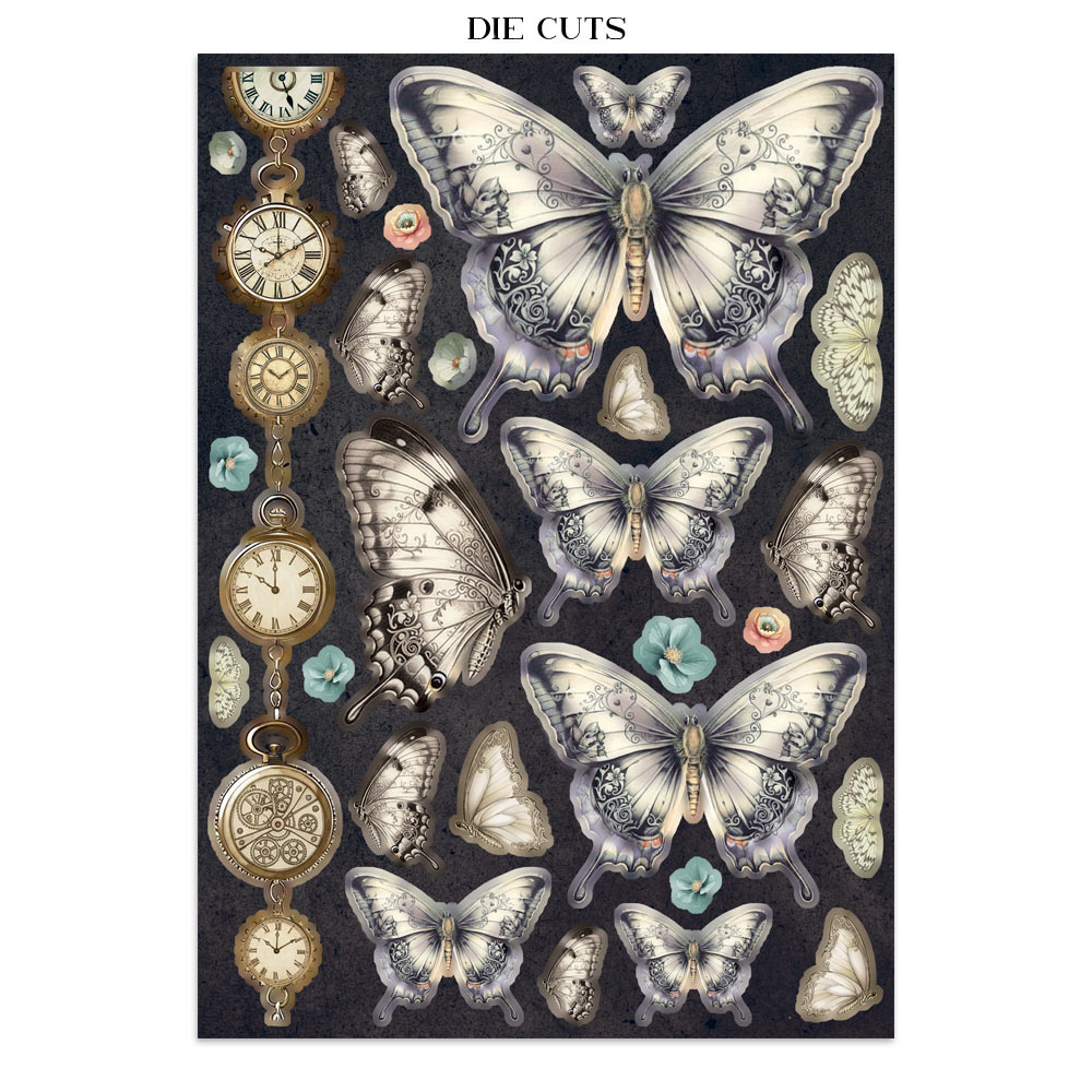 Stamperia – Junk Journal – adesivi, ritagli e sfondi - Gardens of Time - immagine 12