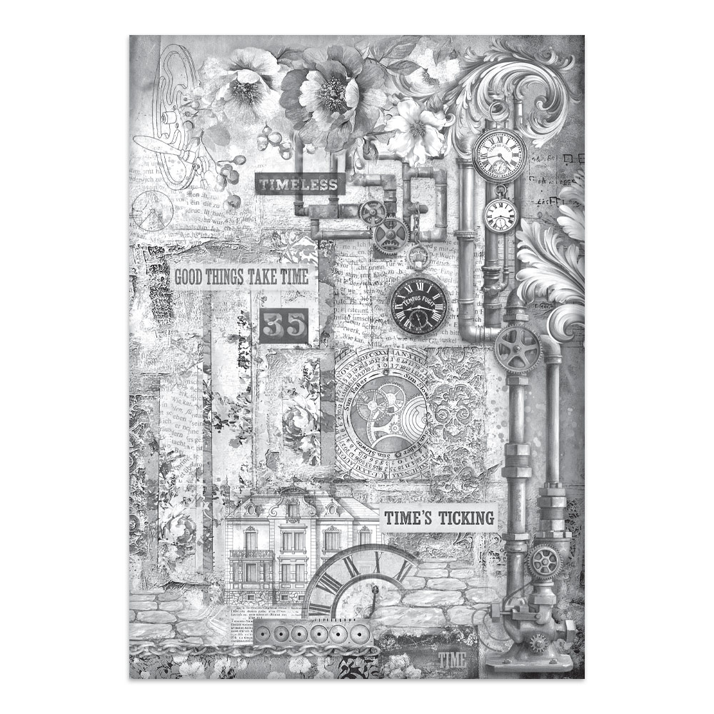 Stamperia – Junk Journal – adesivi, ritagli e sfondi - Gardens of Time - immagine 14