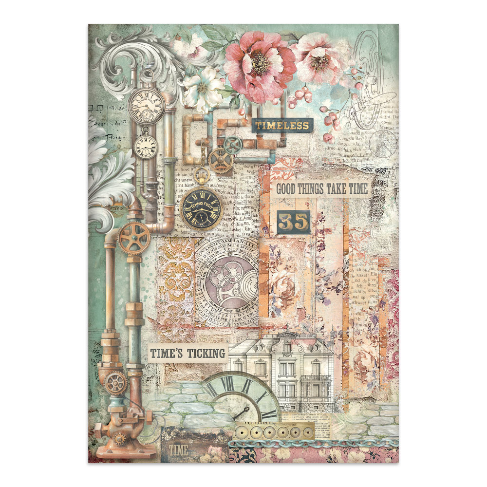 Stamperia – Junk Journal – adesivi, ritagli e sfondi - Gardens of Time - immagine 15