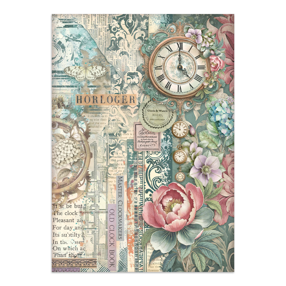 Stamperia – Junk Journal – adesivi, ritagli e sfondi - Gardens of Time - immagine 23