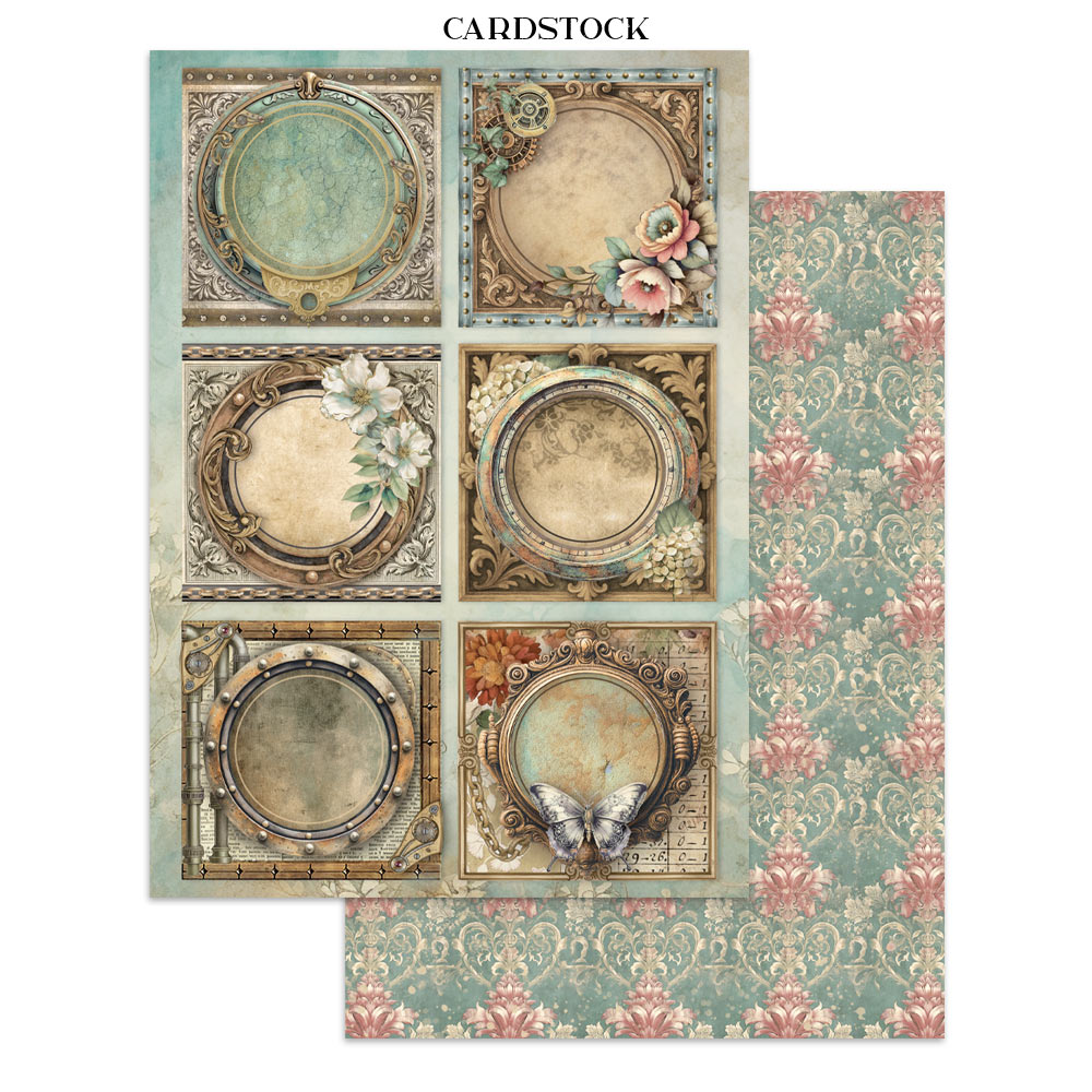Stamperia – Junk Journal – adesivi, ritagli e sfondi - Gardens of Time - immagine 29
