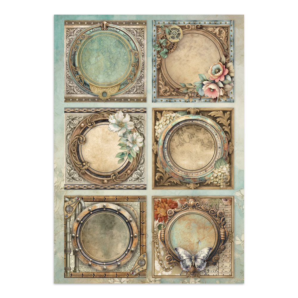 Stamperia – Junk Journal – adesivi, ritagli e sfondi - Gardens of Time - immagine 30
