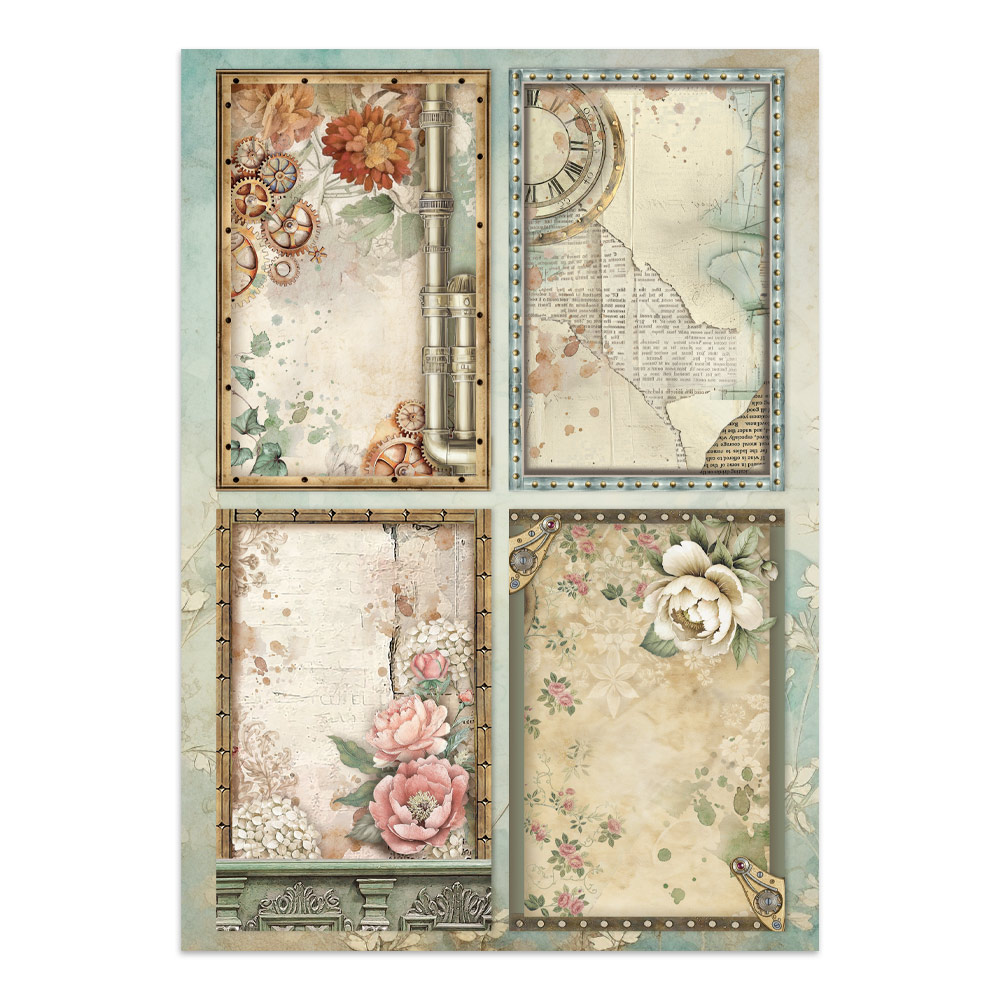 Stamperia – Junk Journal – adesivi, ritagli e sfondi - Gardens of Time - immagine 33