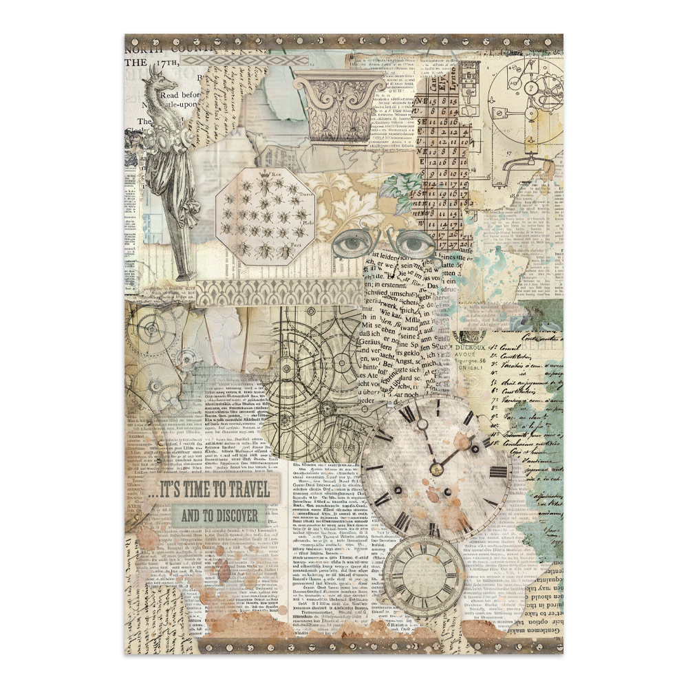 Stamperia – Junk Journal – adesivi, ritagli e sfondi - Gardens of Time - immagine 34