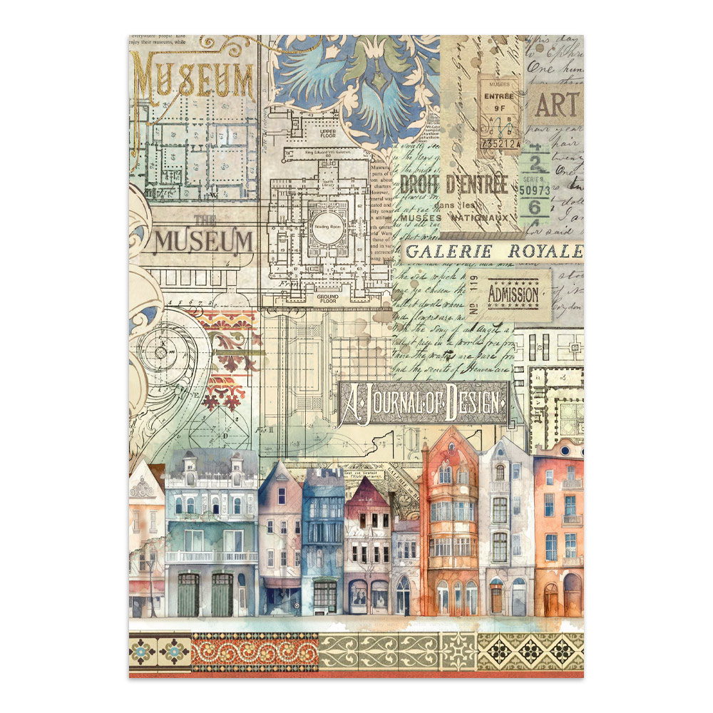 Stamperia – Junk Journal – adesivi, ritagli e sfondi - Art of Travelling - immagine 4