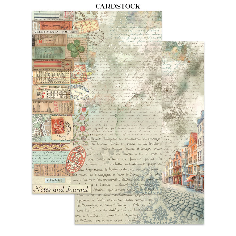 Stamperia – Junk Journal – adesivi, ritagli e sfondi - Art of Travelling - immagine 6