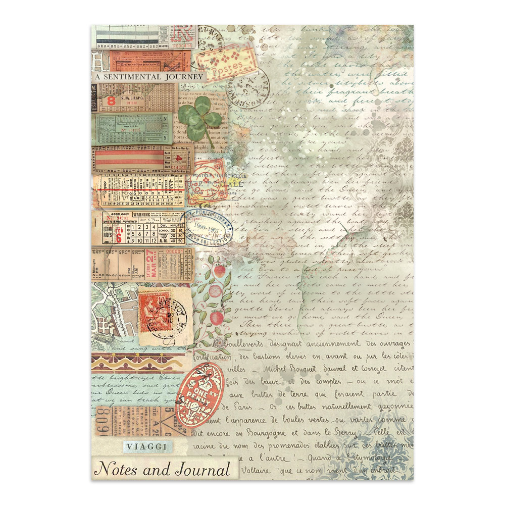 Stamperia – Junk Journal – adesivi, ritagli e sfondi - Art of Travelling - immagine 7