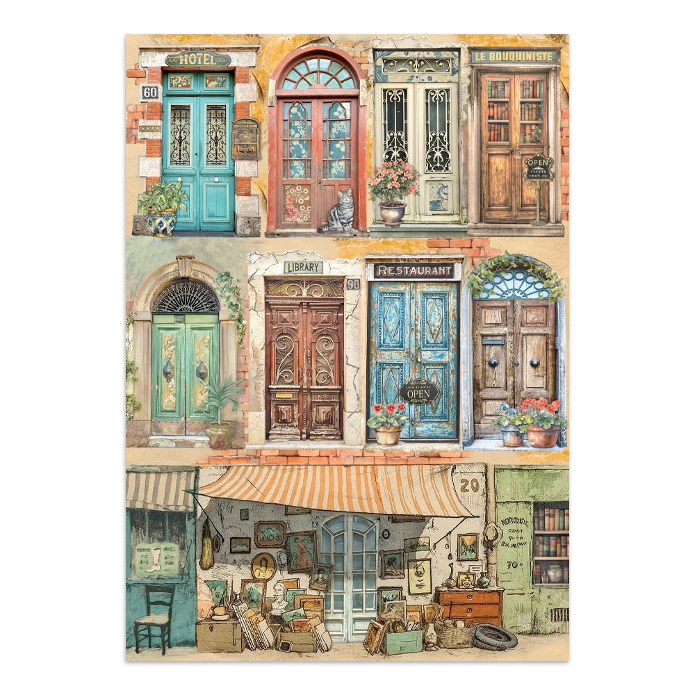 Stamperia – Junk Journal – adesivi, ritagli e sfondi - Art of Travelling - immagine 14