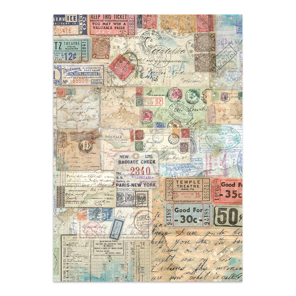 Stamperia – Junk Journal – adesivi, ritagli e sfondi - Art of Travelling - immagine 23