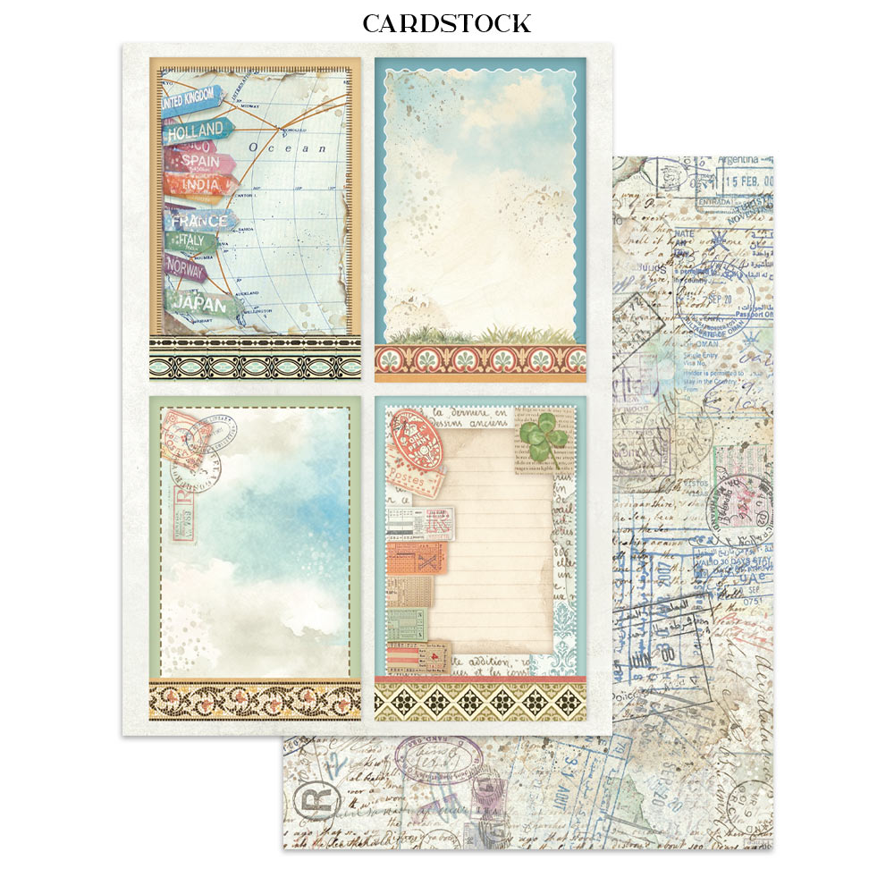 Stamperia – Junk Journal – adesivi, ritagli e sfondi - Art of Travelling - immagine 32