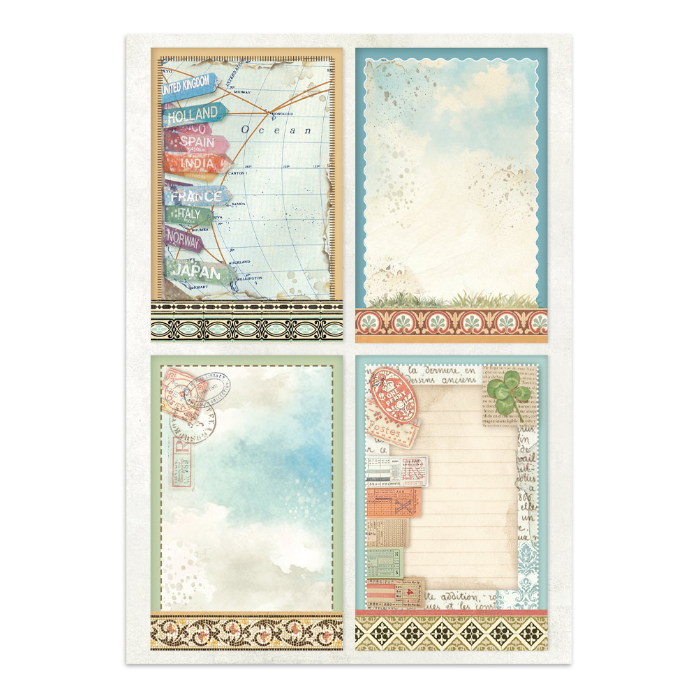 Stamperia – Junk Journal – adesivi, ritagli e sfondi - Art of Travelling - immagine 33