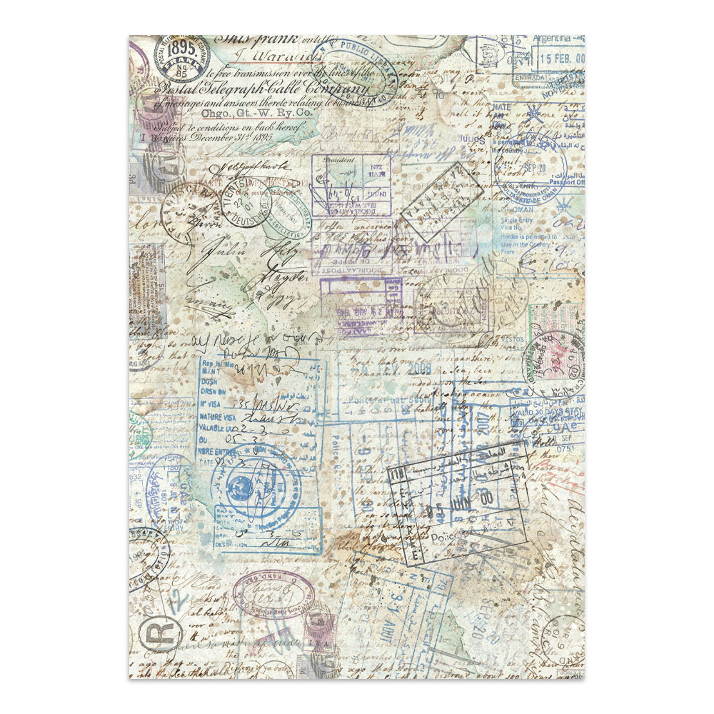 Stamperia – Junk Journal – adesivi, ritagli e sfondi - Art of Travelling - immagine 34