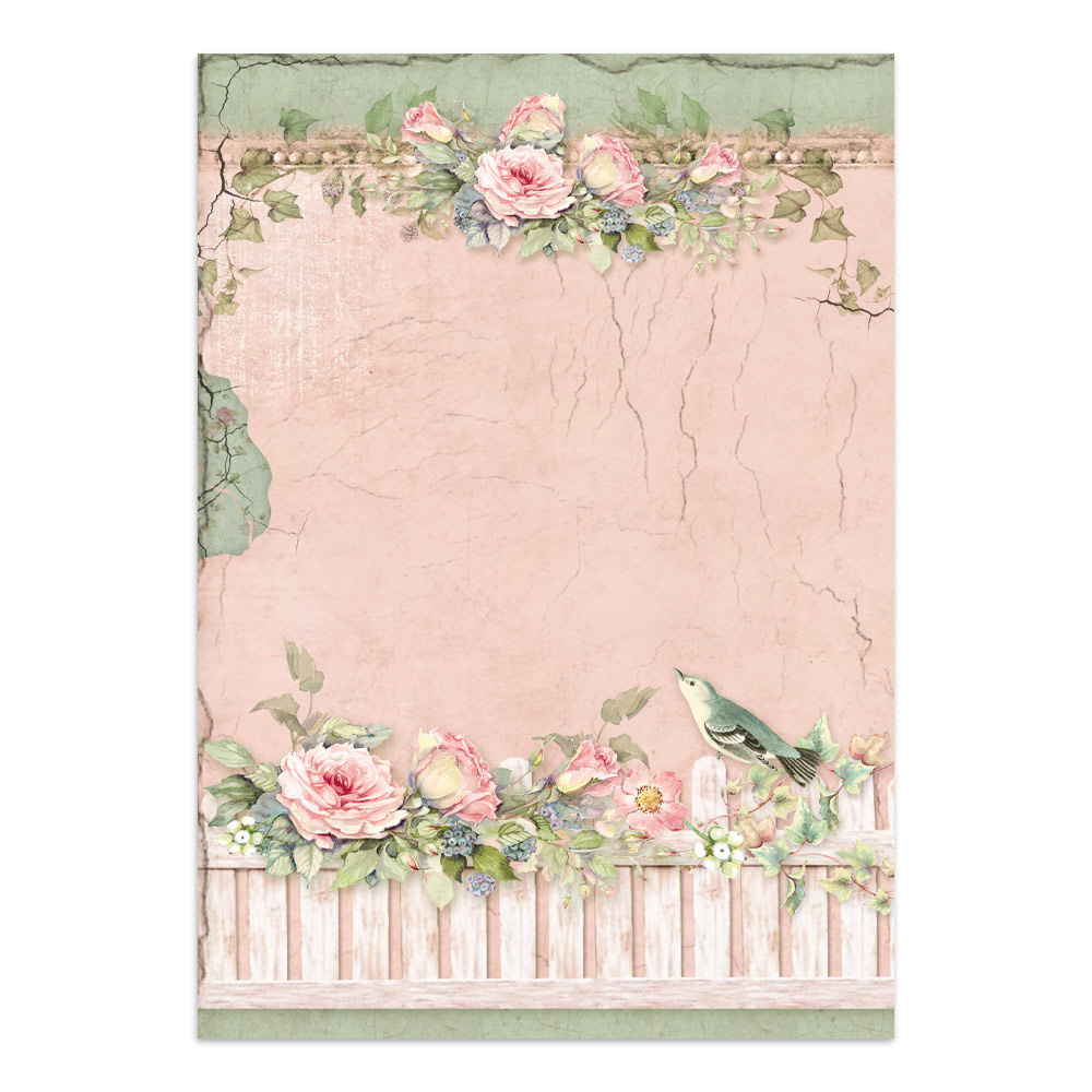 Stamperia – Junk Journal – adesivi, ritagli e sfondi - House of Roses - immagine 4