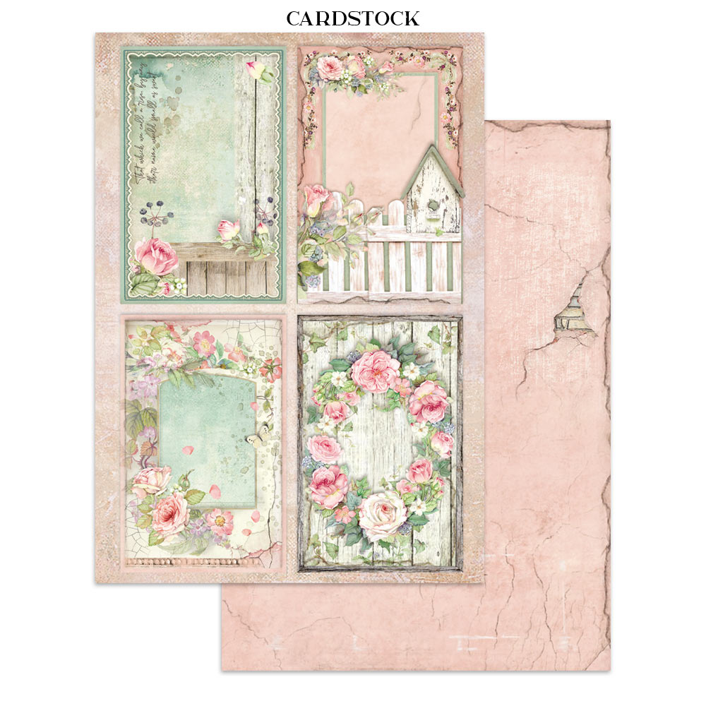 Stamperia – Junk Journal – adesivi, ritagli e sfondi - House of Roses - immagine 13