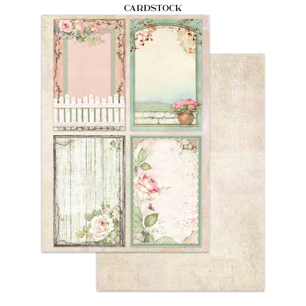 Stamperia – Junk Journal – adesivi, ritagli e sfondi - House of Roses - immagine 29