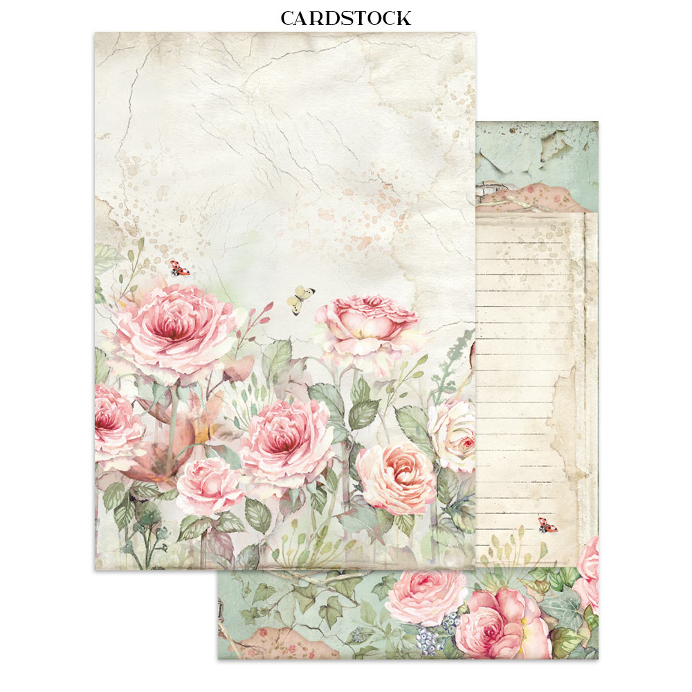 Stamperia – Junk Journal – adesivi, ritagli e sfondi - House of Roses - immagine 32