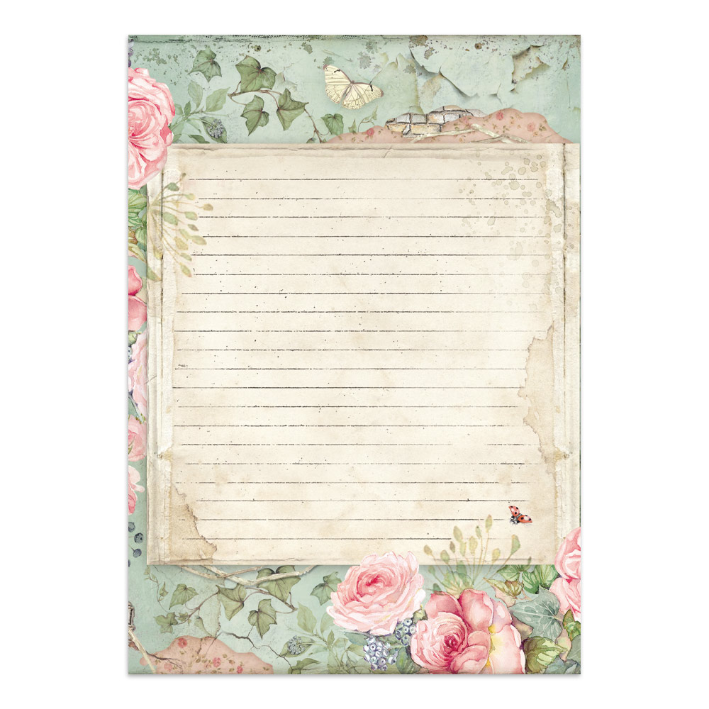 Stamperia – Junk Journal – adesivi, ritagli e sfondi - House of Roses - immagine 34