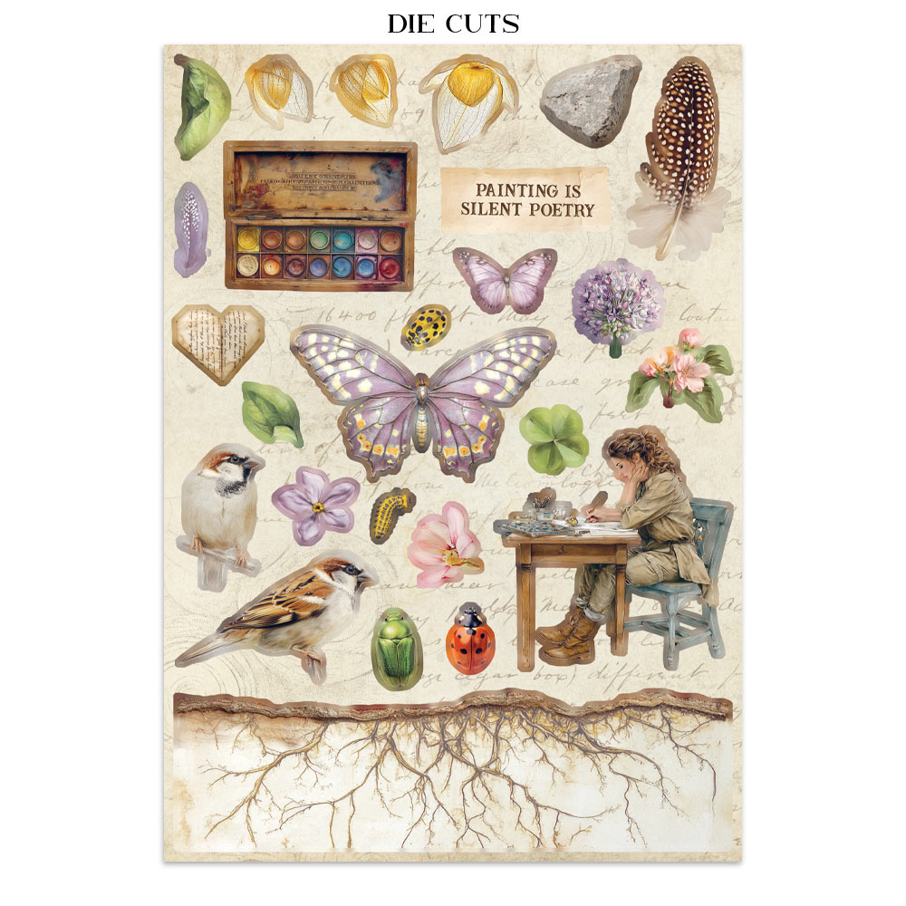 Stamperia – Junk Journal – adesivi, ritagli e sfondi - All Around - immagine 27