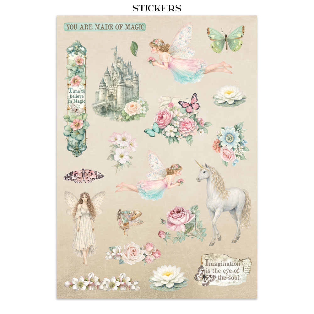 Stamperia – Junk Journal – adesivi, ritagli e sfondi - Wonderland - immagine 9