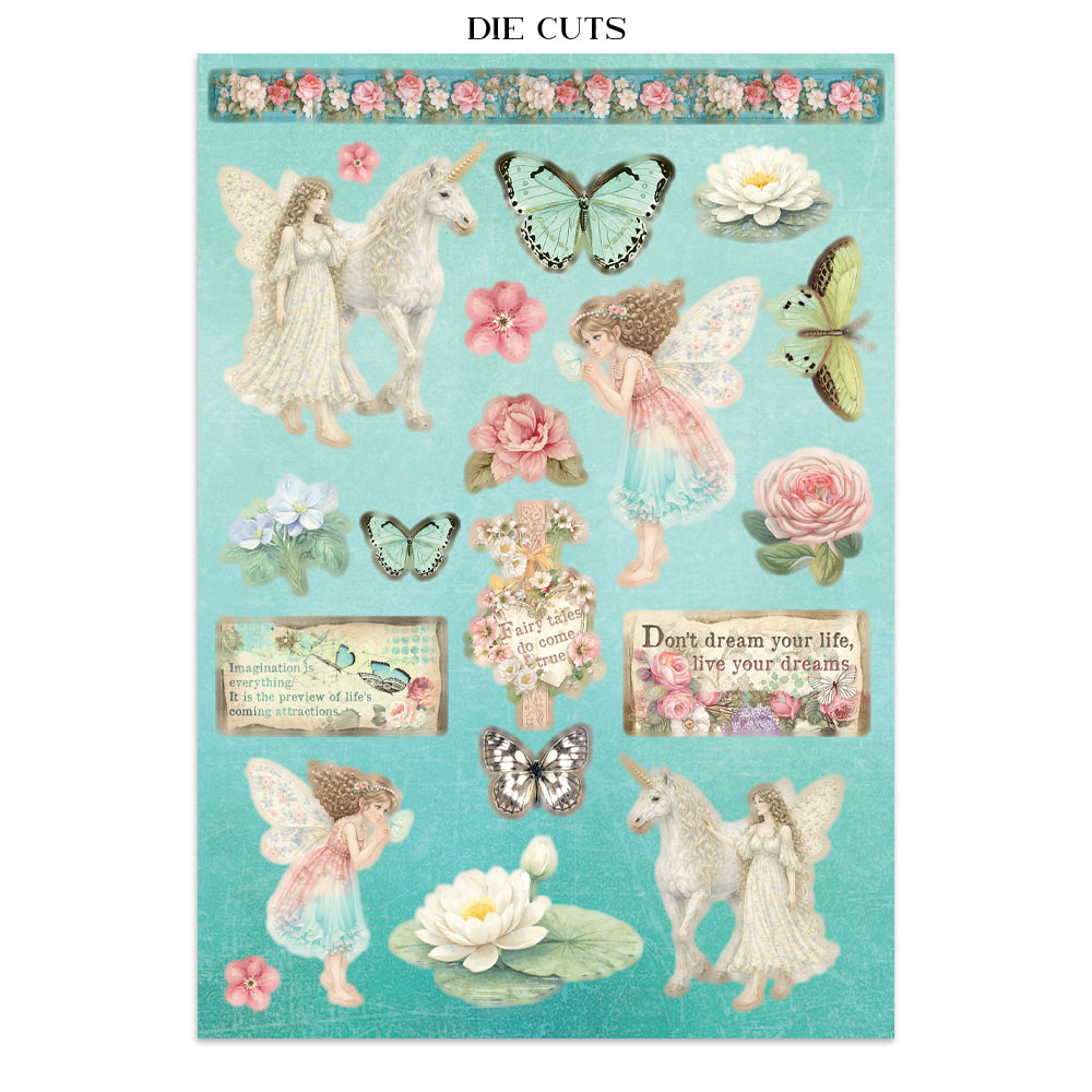 Stamperia – Junk Journal – adesivi, ritagli e sfondi - Wonderland - immagine 12